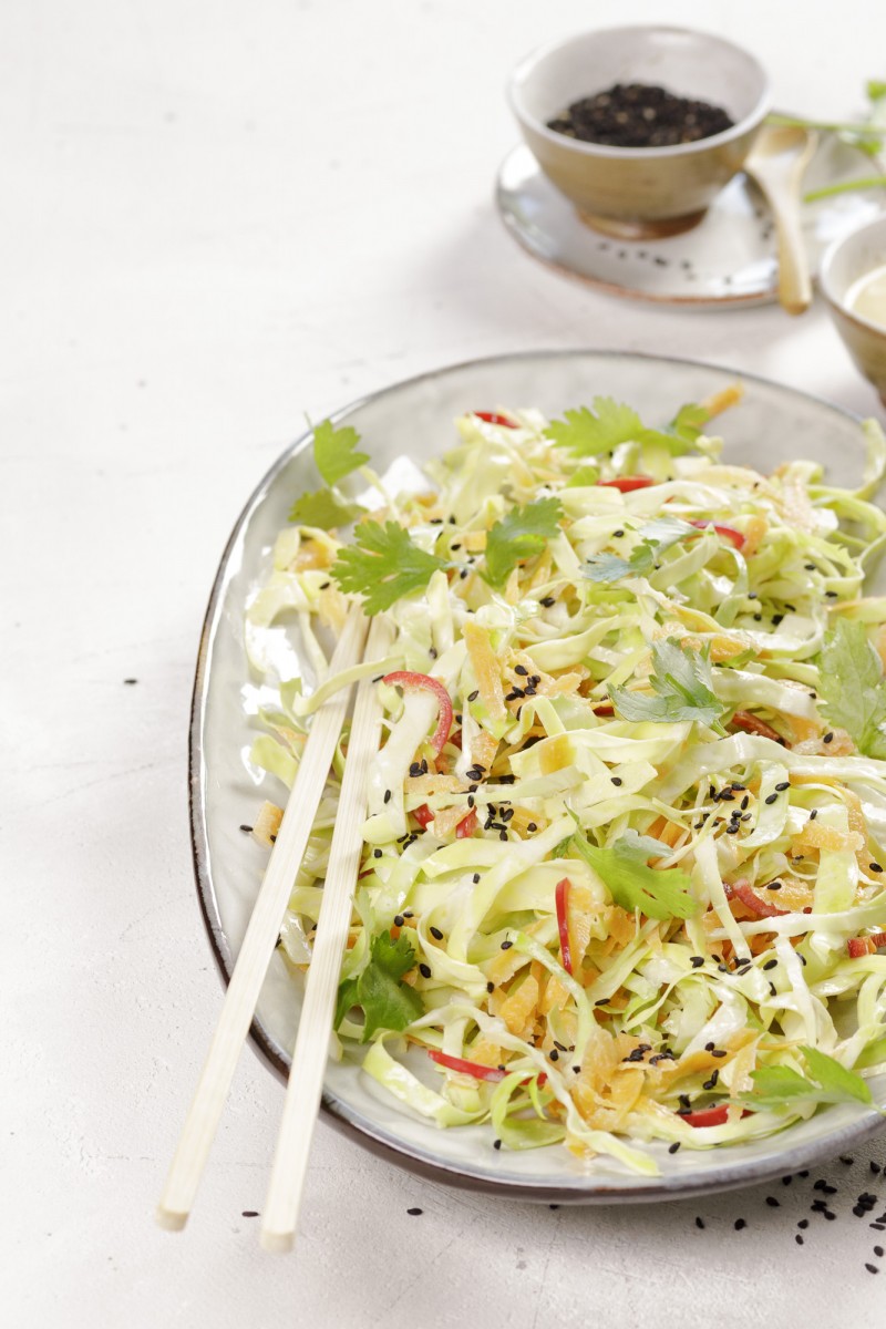 Asian pointed cabbage salad