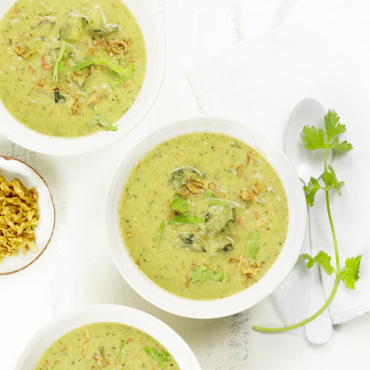 Creamy Asian cucumber soup