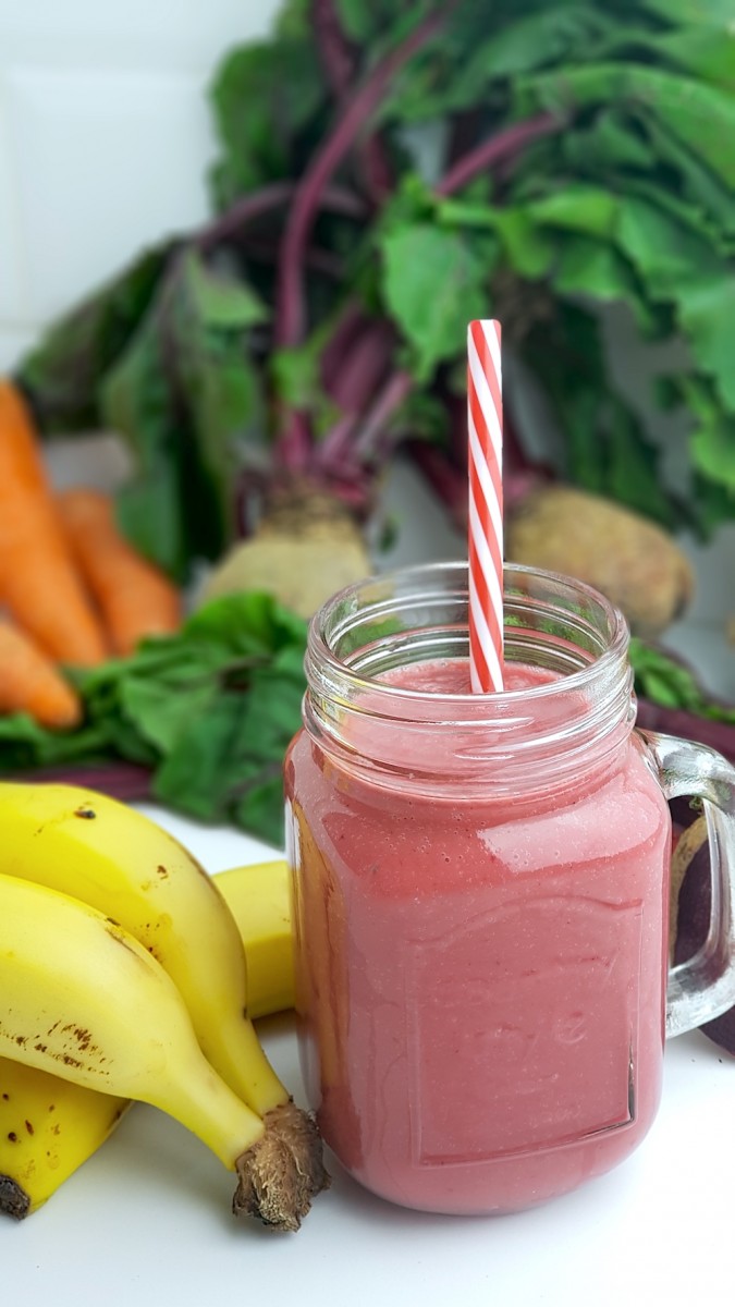 Batido de avena, remolacha, plátano y canela | Love my Salad