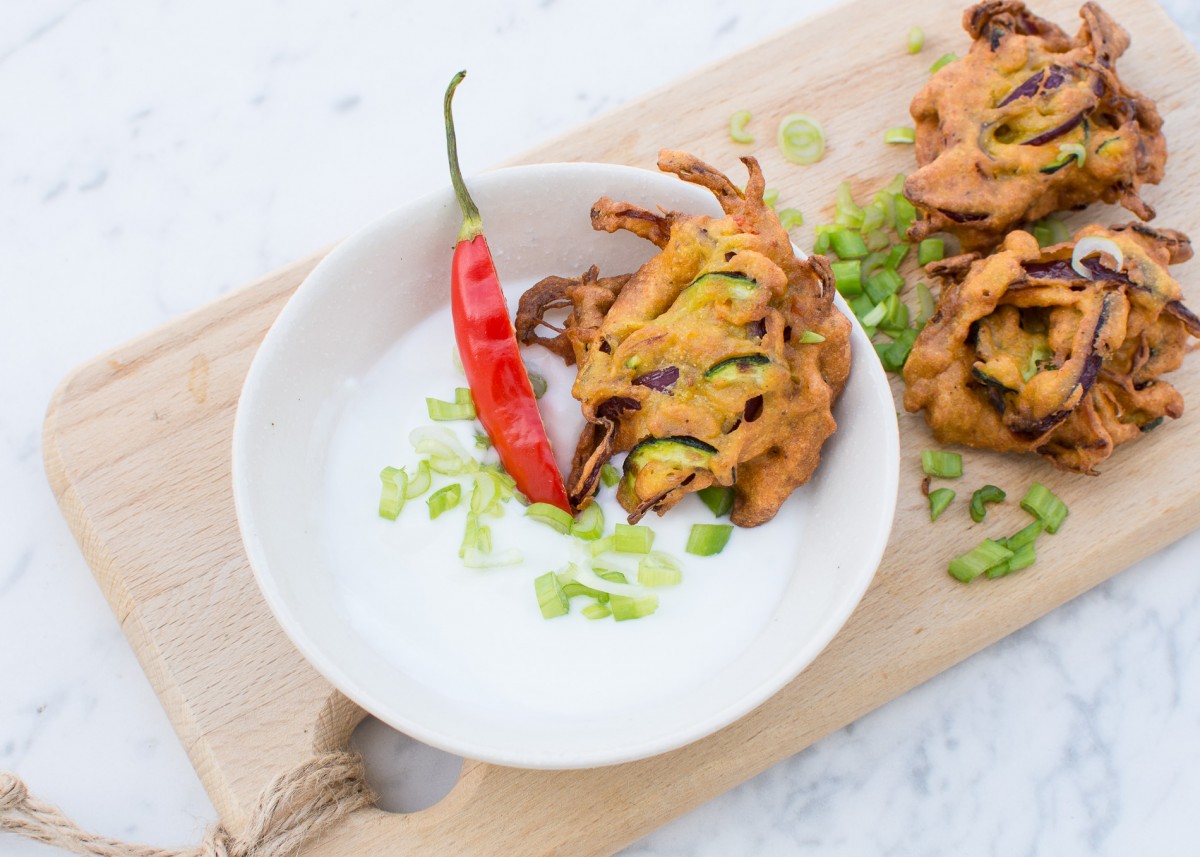 Bhaji de verduras para picotear 