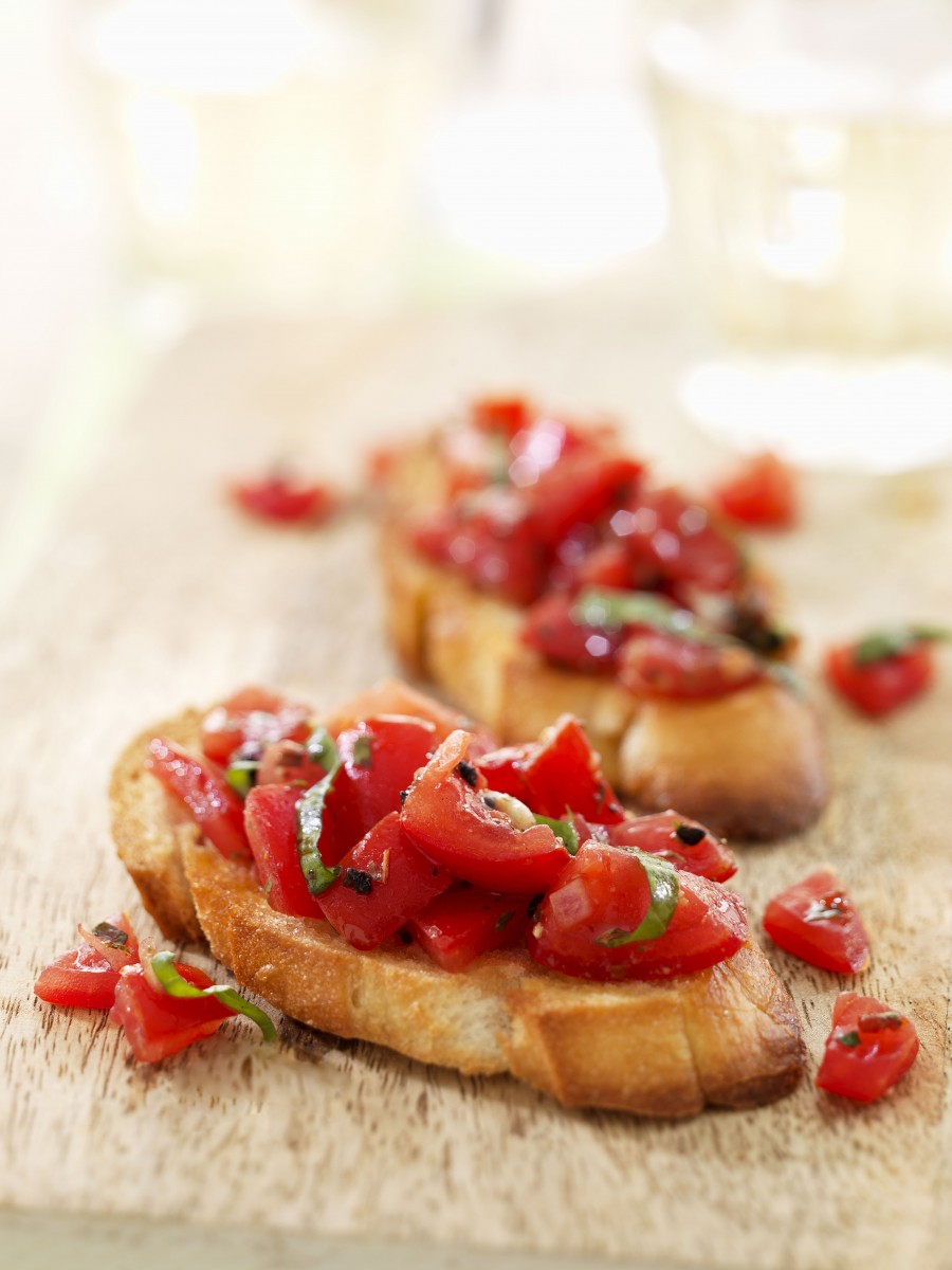 Bruschetta met verse tomaten