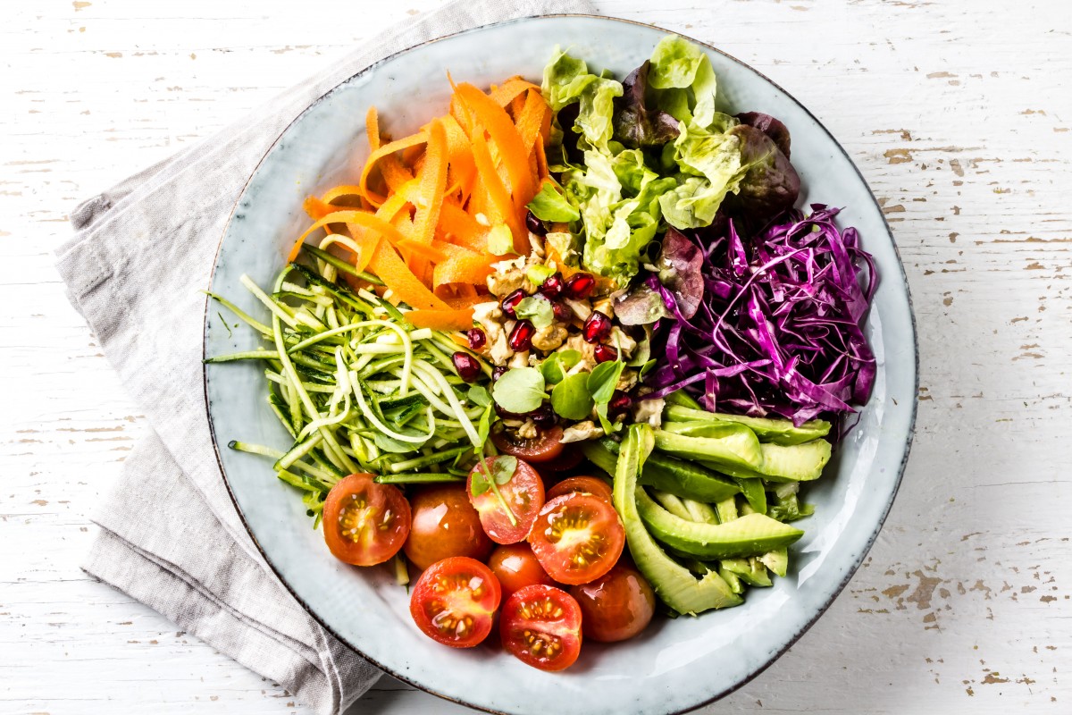 Colourful salad bowl