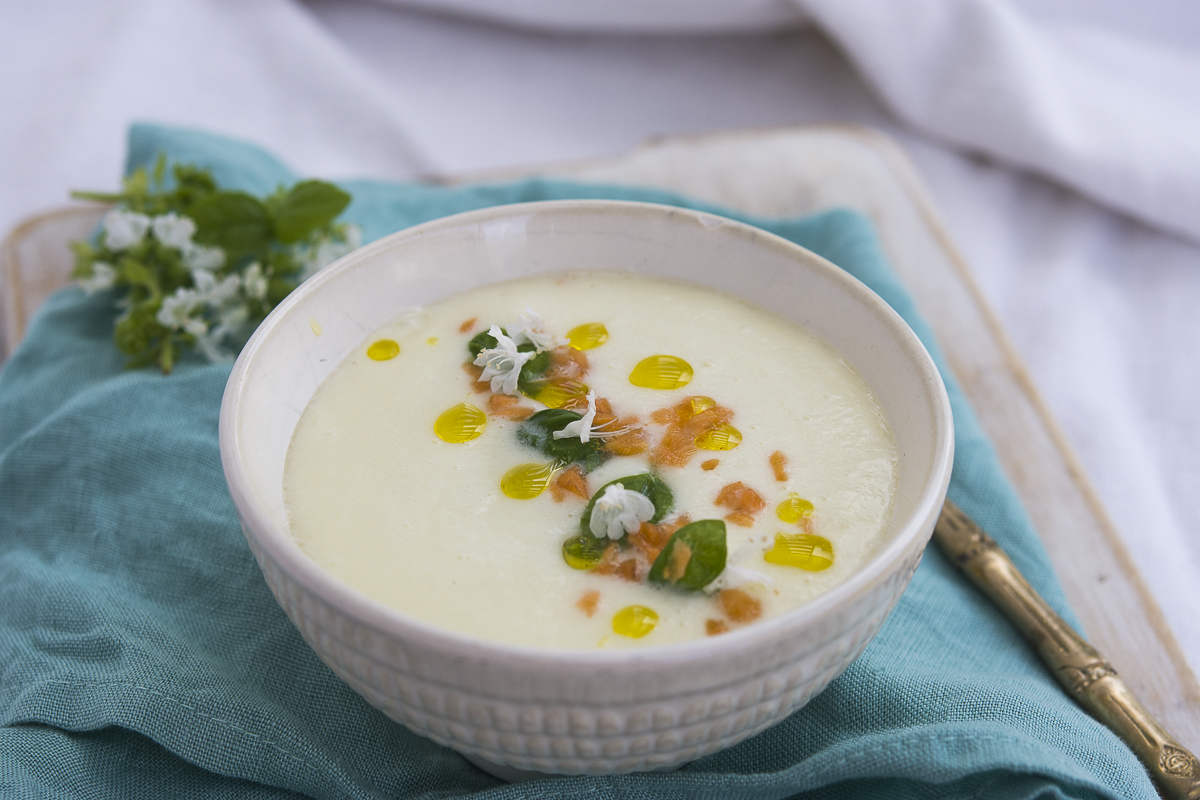 Crema fría de melón y yogur