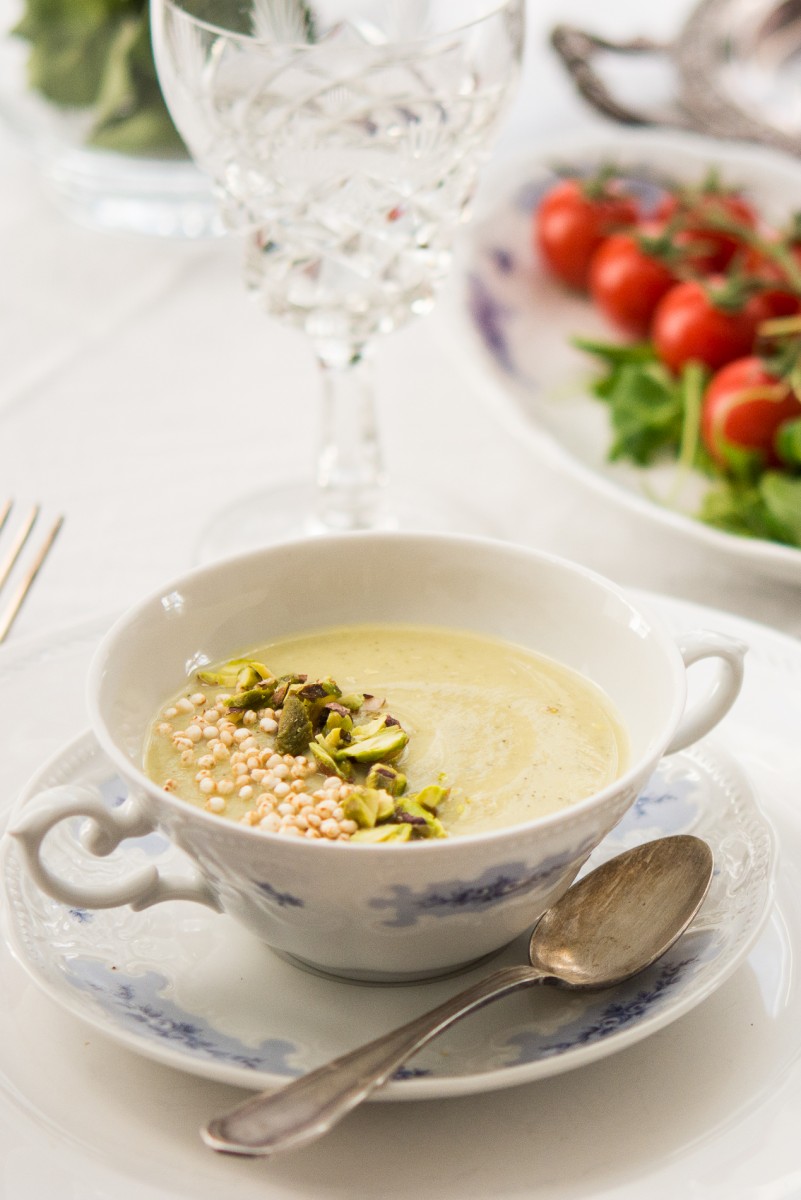 Crema ligera para la cena de Navidad