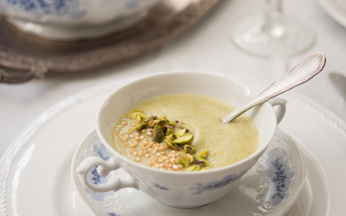 Crema ligera para la cena de Navidad