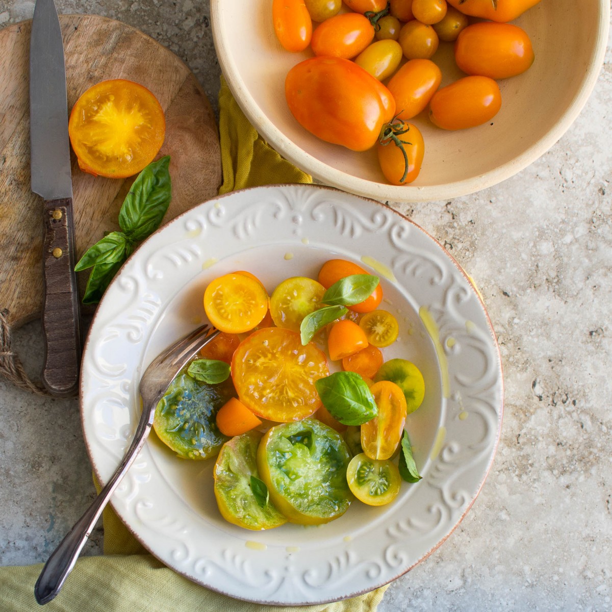 Ensalada de tomate sencilla y deliciosa