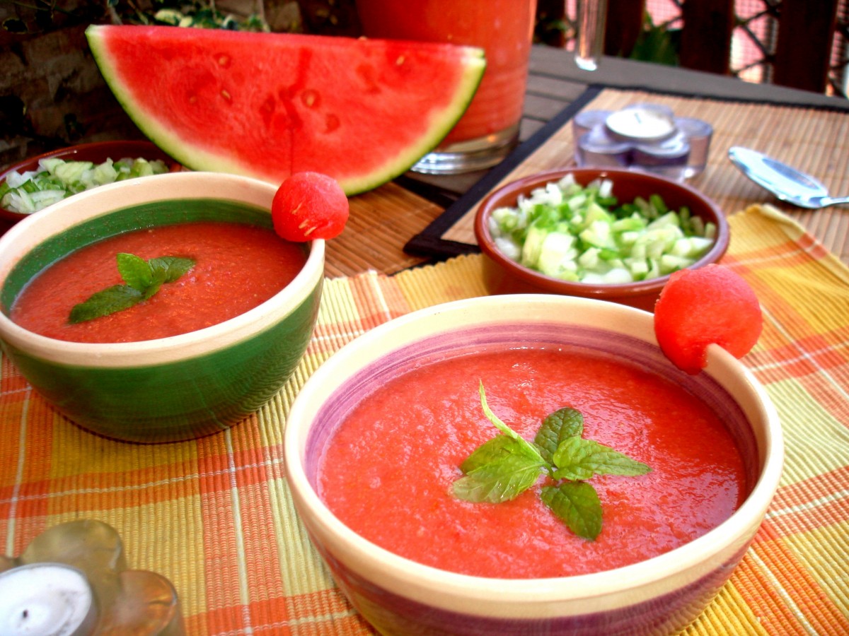 Watermeloen gazpacho