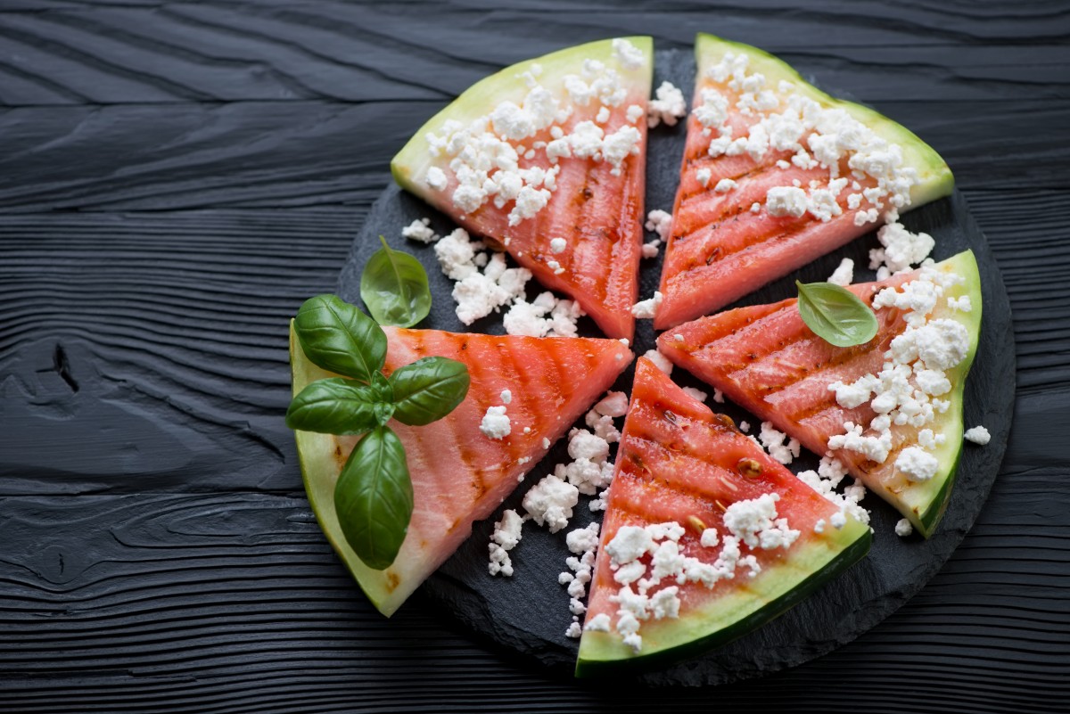 Grilled watermelon