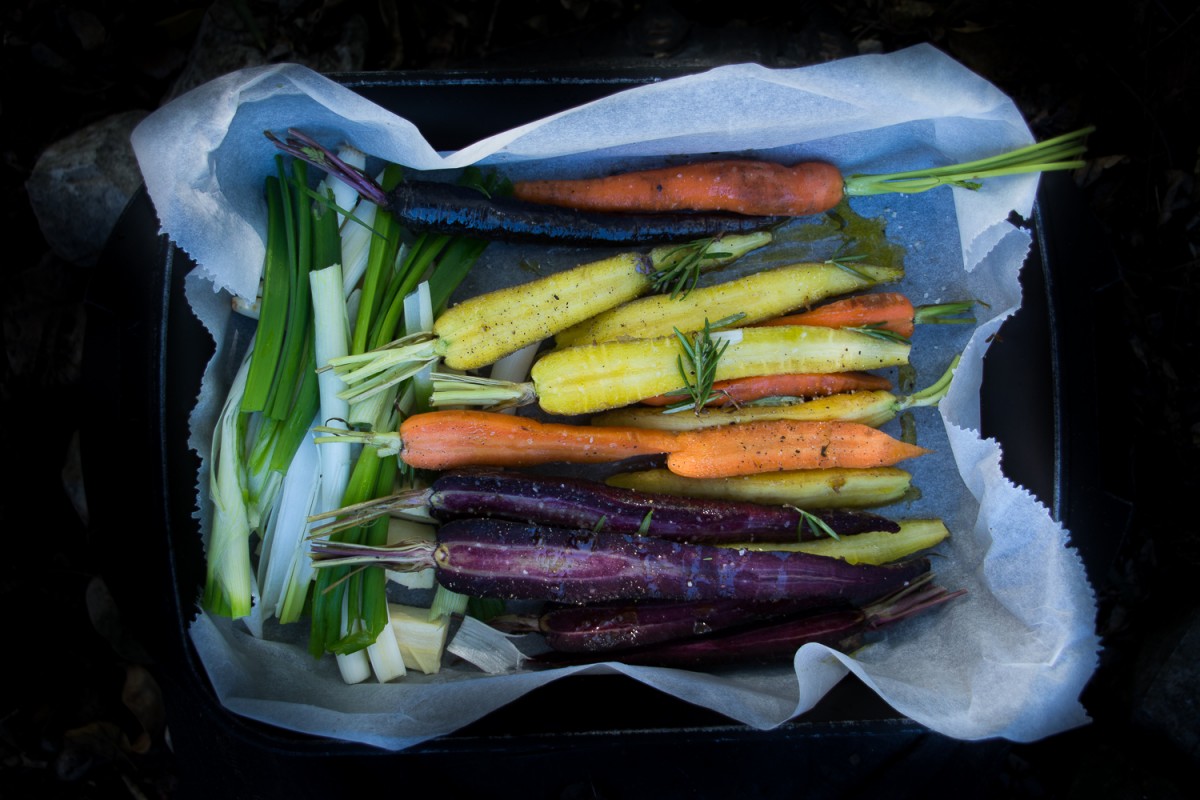 Un manojo de zanahorias “Colorful” 