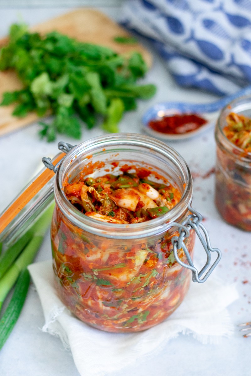 Homemade kimchi