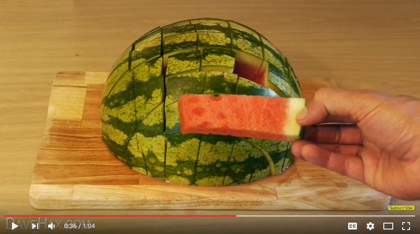 How to chop a watermelon