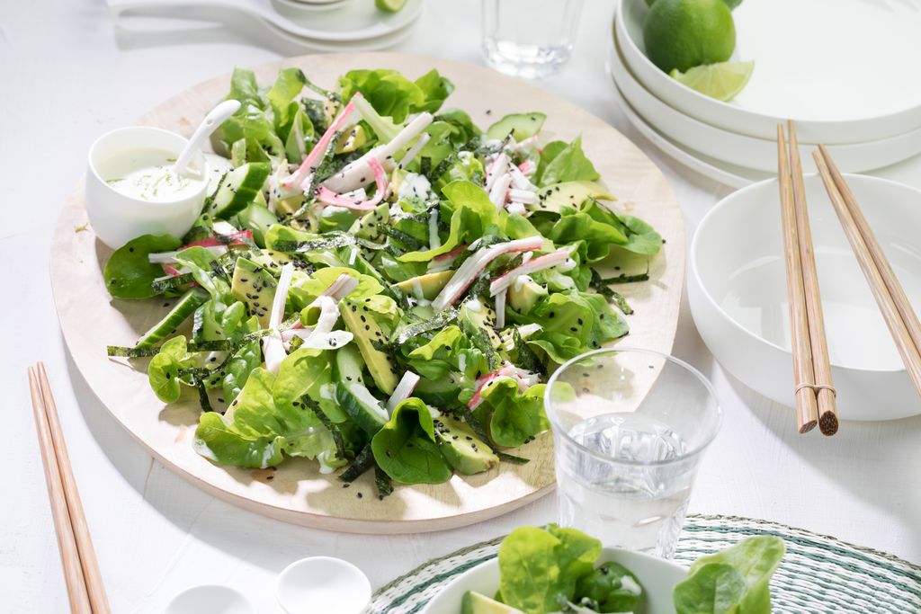 Japanse sushi salade met Salanova®, avocado en komkommer