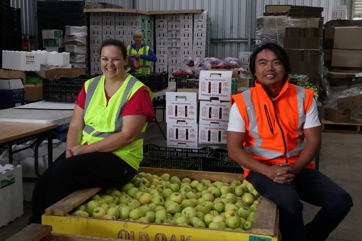 Karen and Thoang Thrinh of ourfarm2U