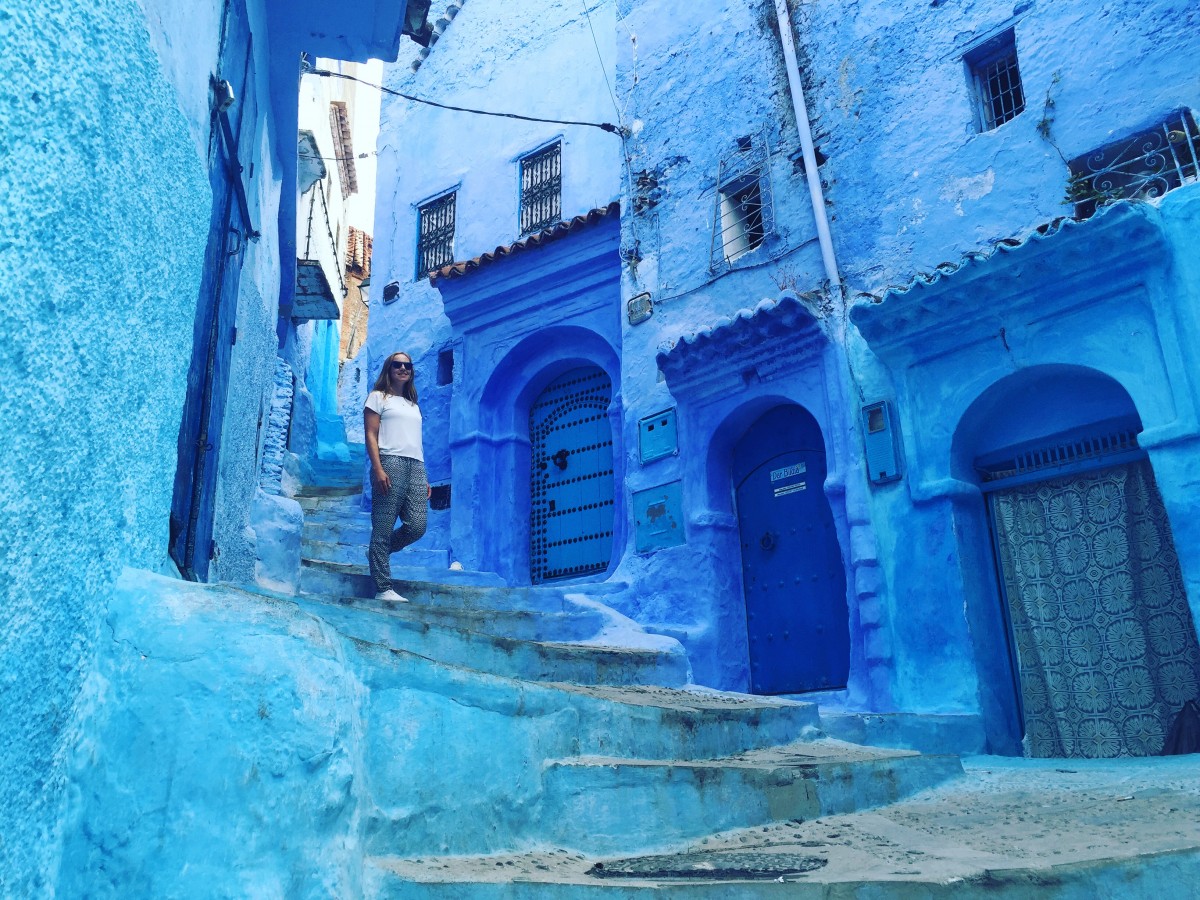 The blue vivid colours of Moroccos's towns and landscapes