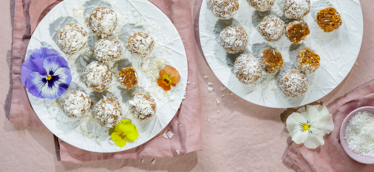 Wortel-dadel truffels (bliss balls)