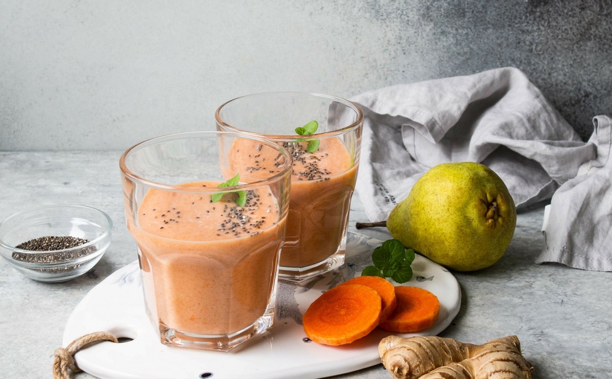 Wortel-pompoen smoothie