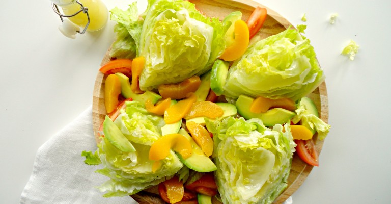 te rechtvaardigen Ga naar het circuit De Alpen Frisse avocado salade met perzik | Love my Salad