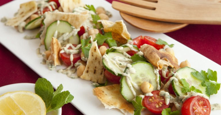 Ensalada Fattoush Con Aderezo De Berenjena Ahumada Love My Salad