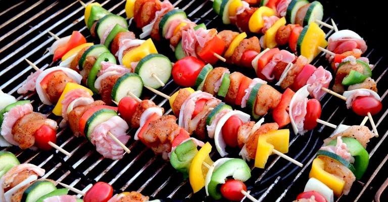 Brochettes aux légumes