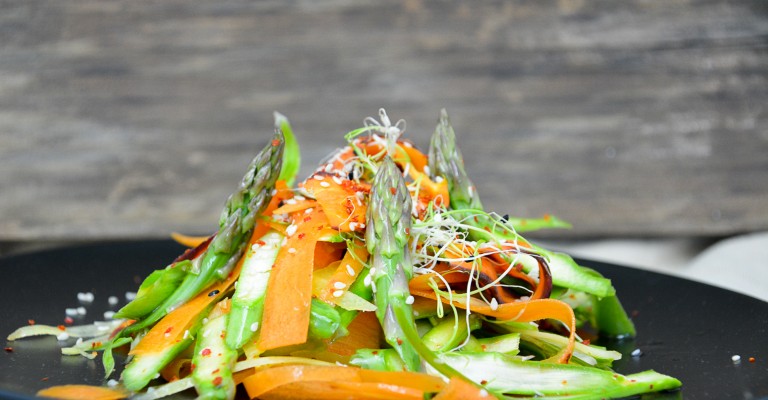 Raw Carrot And Asparagus Salad Love My Salad