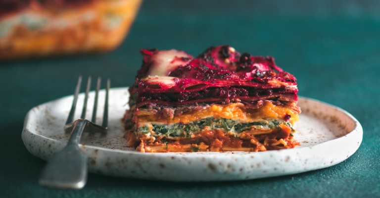 Vegetable packed rainbow lasagne | Love my Salad