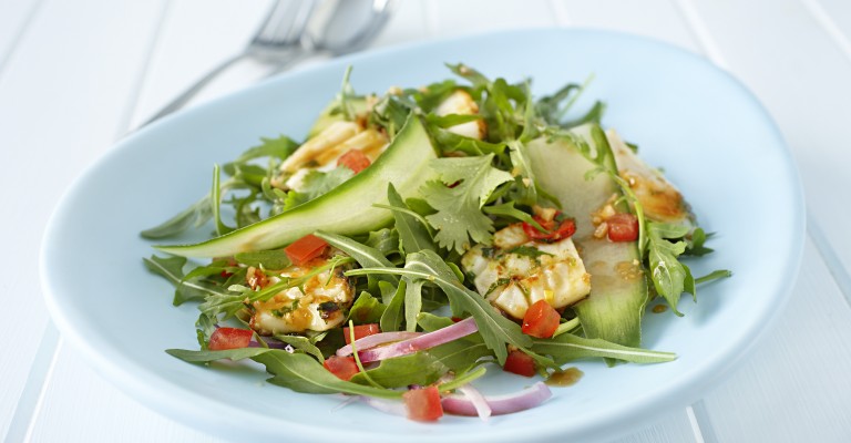 Grilled Squid With Thai Wild Rocket Salad Love My Salad