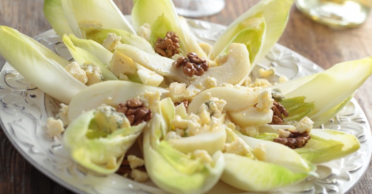 Witlof With Pear Blue Cheese And Walnuts Love My Salad