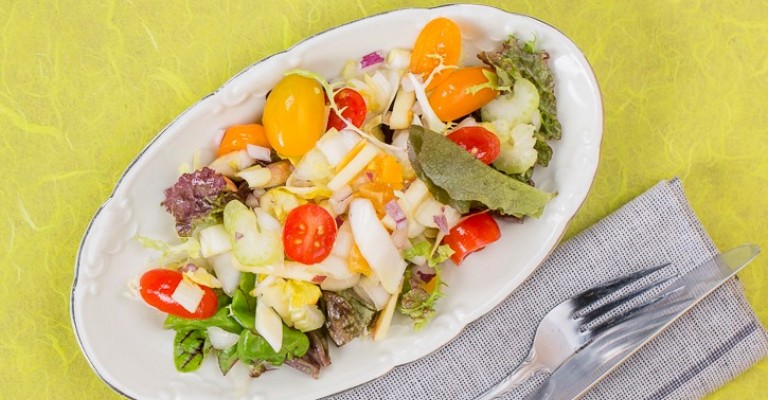 Chicory Salad With Celery Apple And Apricots Love My Salad