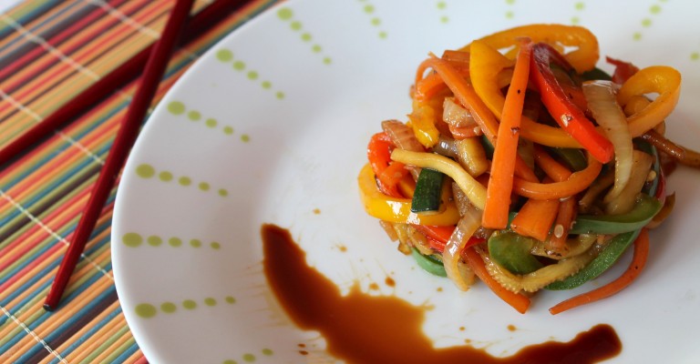 Verduras salteadas con salsa de soja | Love my Salad