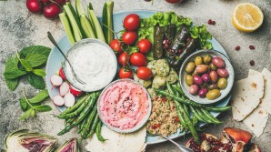 Healthy snack platters