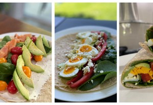 Kickstart your day with vegetable breakfast wraps