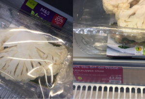 Consumers took to social media to raise their concerns about the packaging of Mark and Spencer's cauliflower steak. 