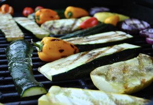 Grilling vegetables