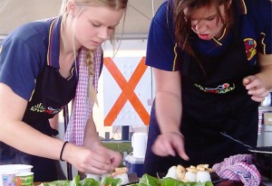 Love my salad at the East Gippsland Field Days 2012