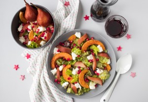 Food Talk - Pompoen + recept kerstsalade met stoofpeer & burrata