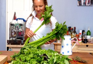 Buscando todo tipo de verduras frescas