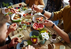 sharing salad, work salads