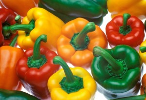 Colourful capsicums are sweet and delicious