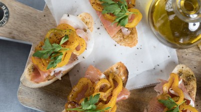 Crostini au jambon cru et poivron Sweet Palermo