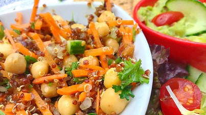 Ensalada de garbanzos y quinoa