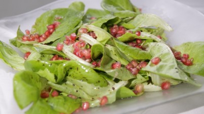 Salade de laitue à la grenade