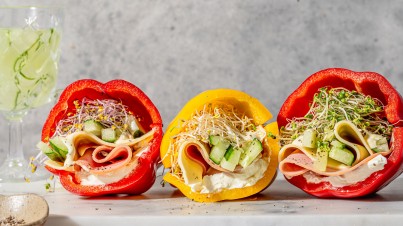 Bell pepper sandwich-gezond