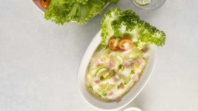 Salad khoai tây kiểu Nhật kèm xà lách thủy tinh