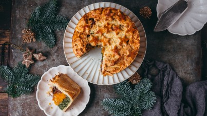 Weihnachtliches Gemüse-Pie