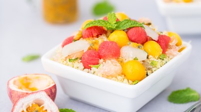 Pinoy coconut Caribbean salad