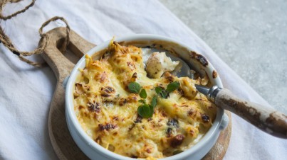 Coliflor con bechamel trufada