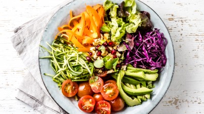 Colourful salad bowl