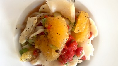 Conch ceviche salad