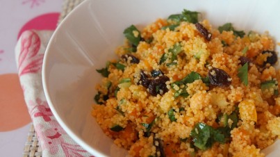 Cous cous con calabaza y frutos secos