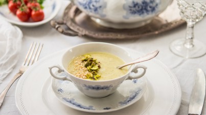Crema ligera para la cena de Navidad Crema ligera para la cena de Navidad